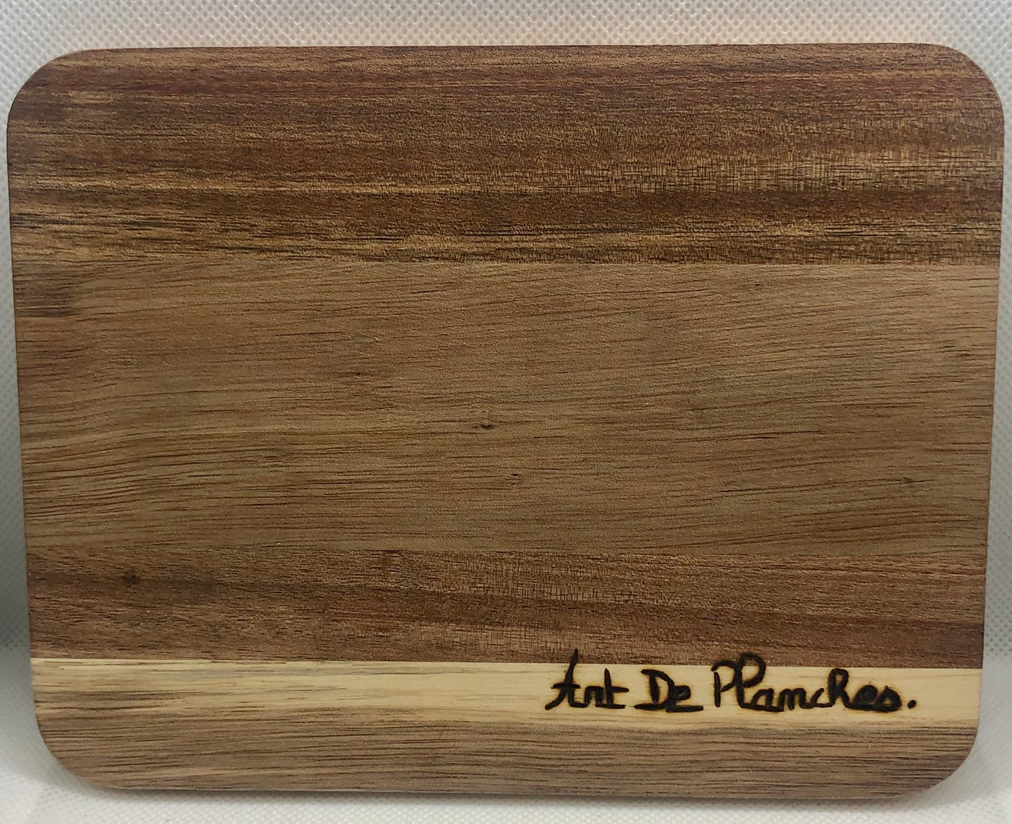 Petit plateau bois pyrogravure