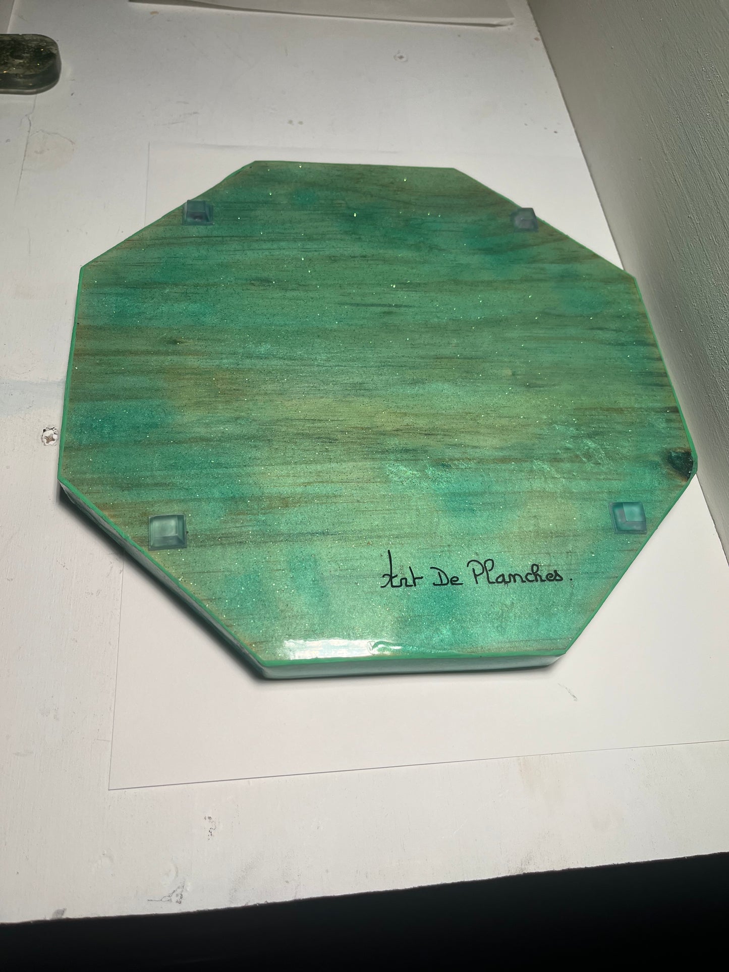 Dessous de plats bois et résine