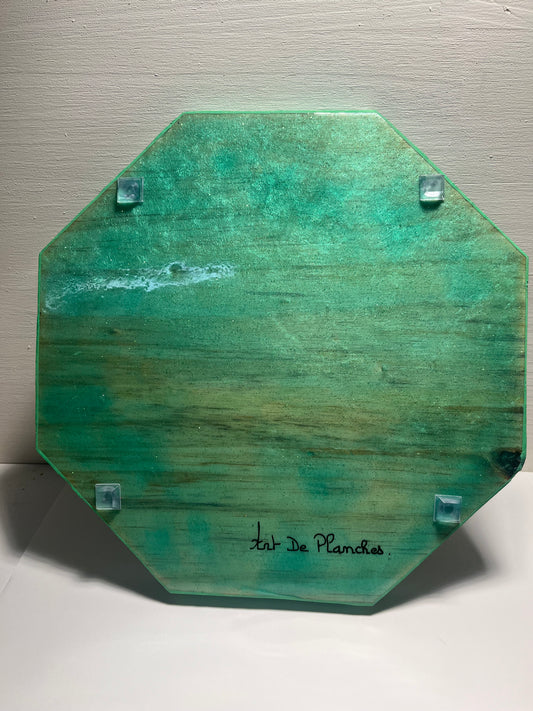 Dessous de plats bois et résine