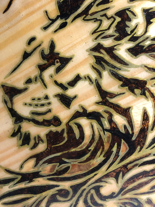 Dessous de plat pyrogravure