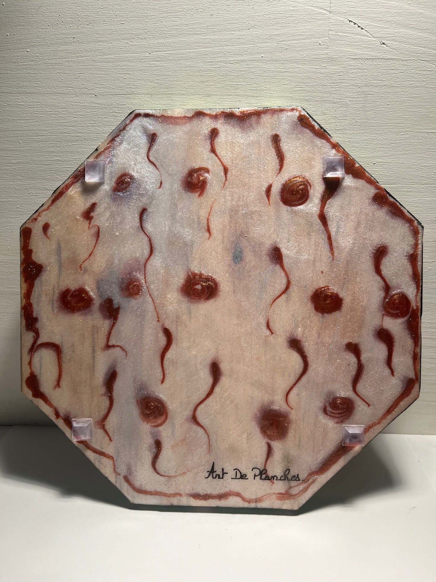 Dessous de plats en bois et résine