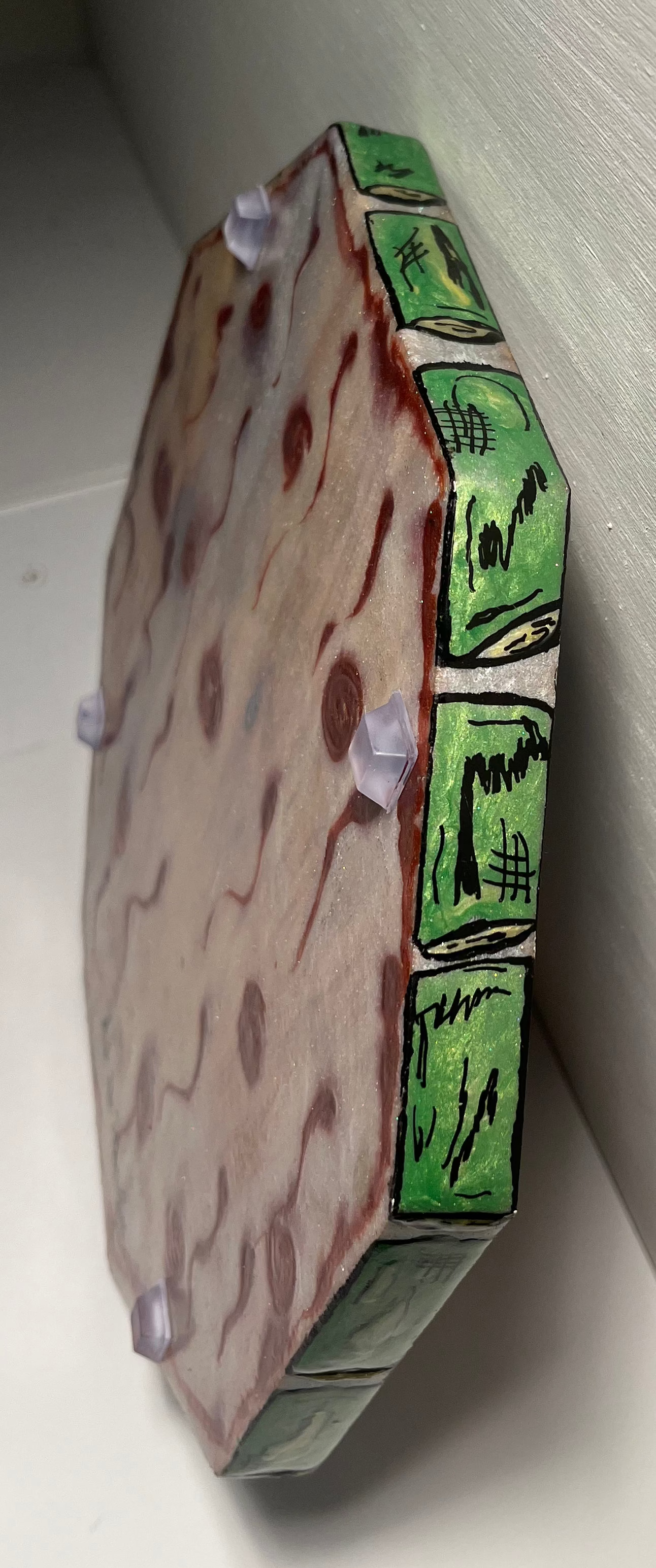 Dessous de plats en bois et résine