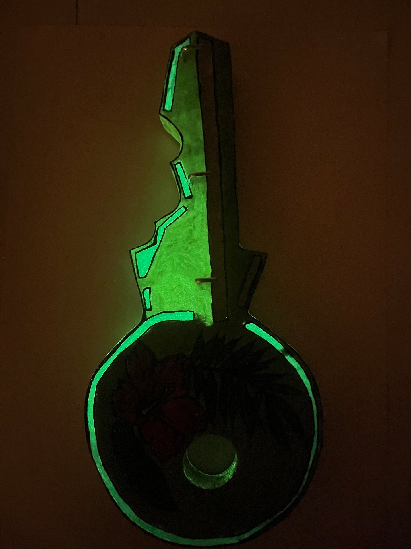 Porte clé bois et résine