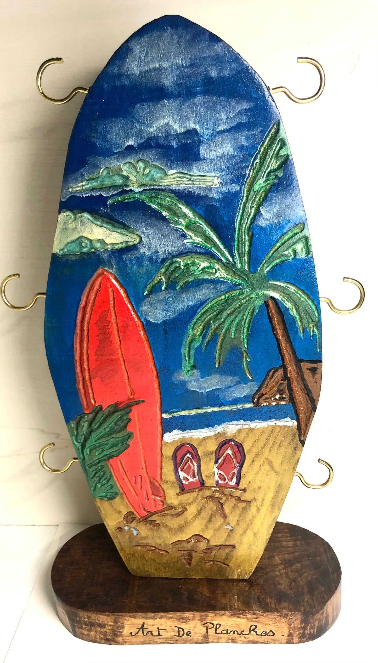 Porte clés sur socle