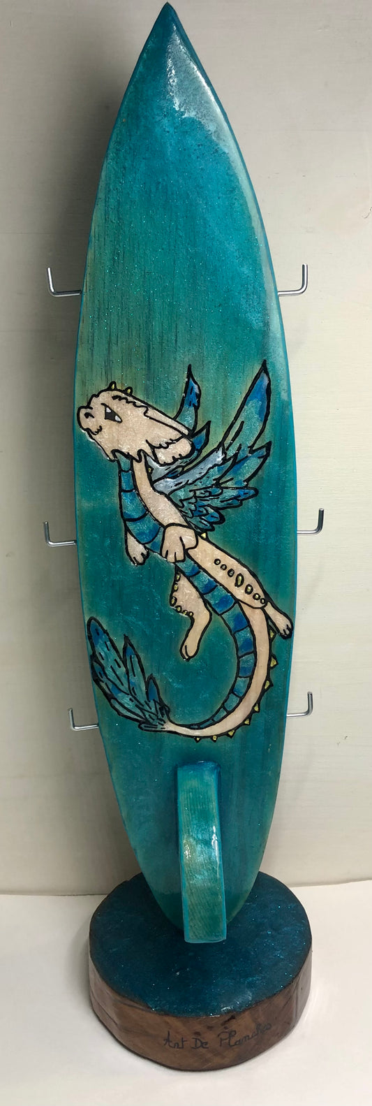 Porte clés sur pied dragon