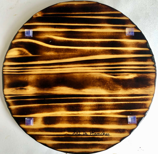 Dessous de plat pyrogravure