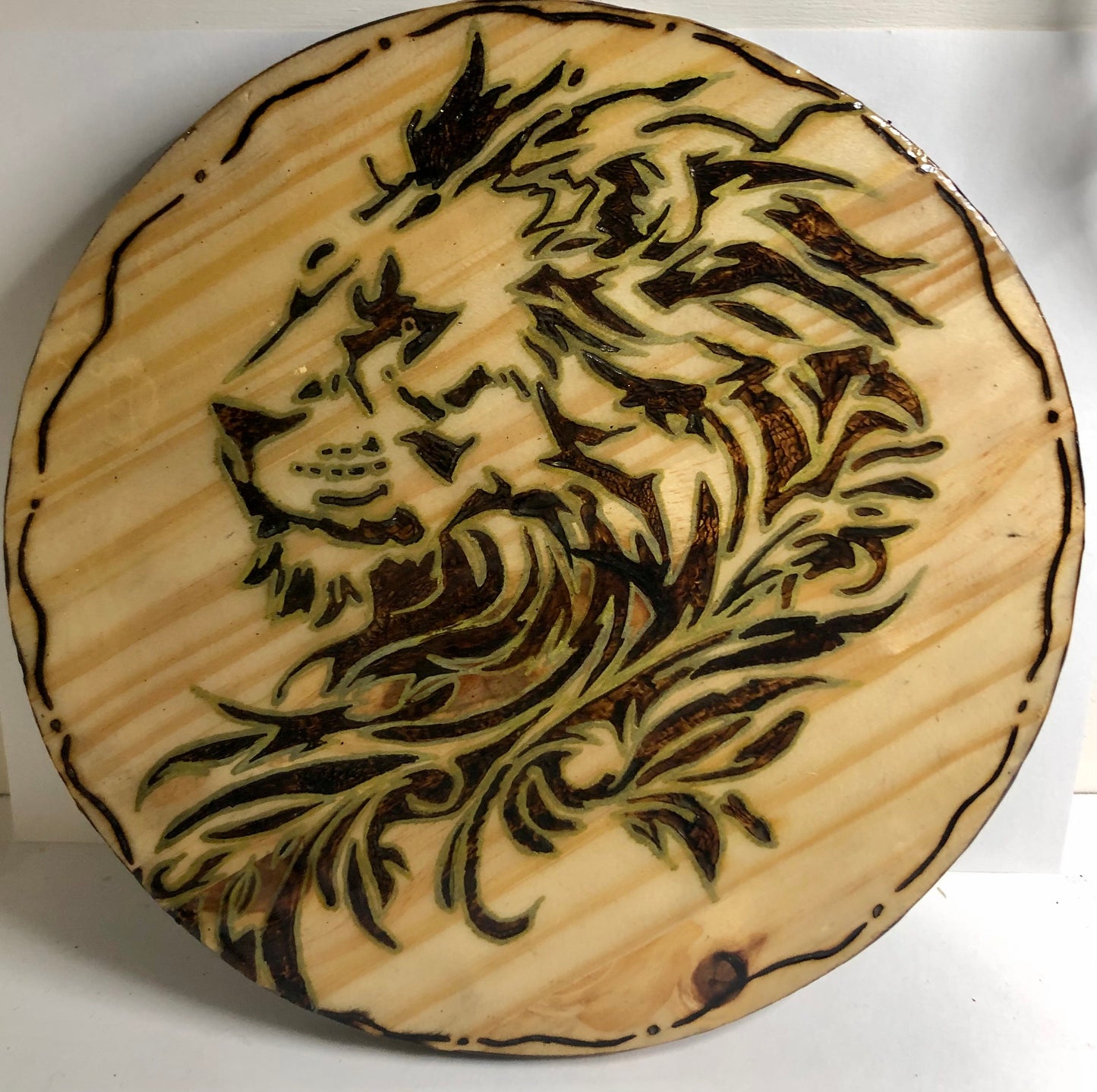 Dessous de plat pyrogravure